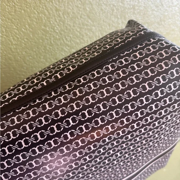 Tory Burch Black and White Patterned Tote - Picture 6 of 7